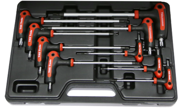 Tamper Torx & Torx T-Handle Set, 9 Piece